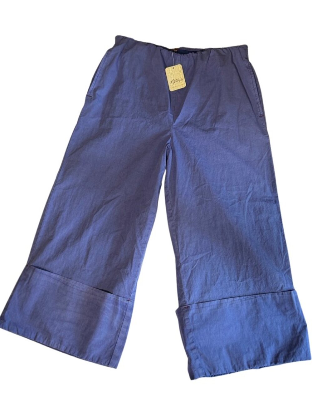 Free People Lula Cuff Pants Amparo Blue XS NWT